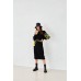 Knitted dress "Flowers" yellow/black